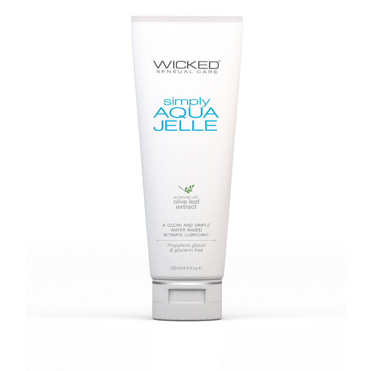 Wicked Simply Aqua Jelle Water Based Lubricant 4 oz.
