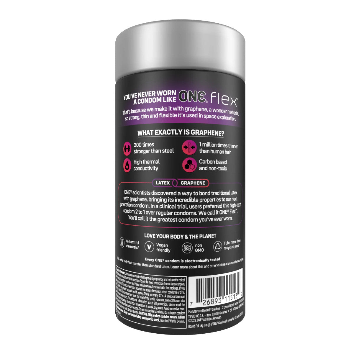ONE Flex Graphene Condom 3 Pack BOX
