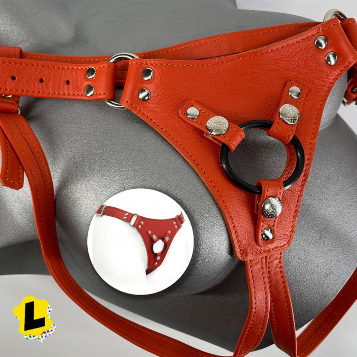 Kookie Leather Low Rider Strap-On Harness
