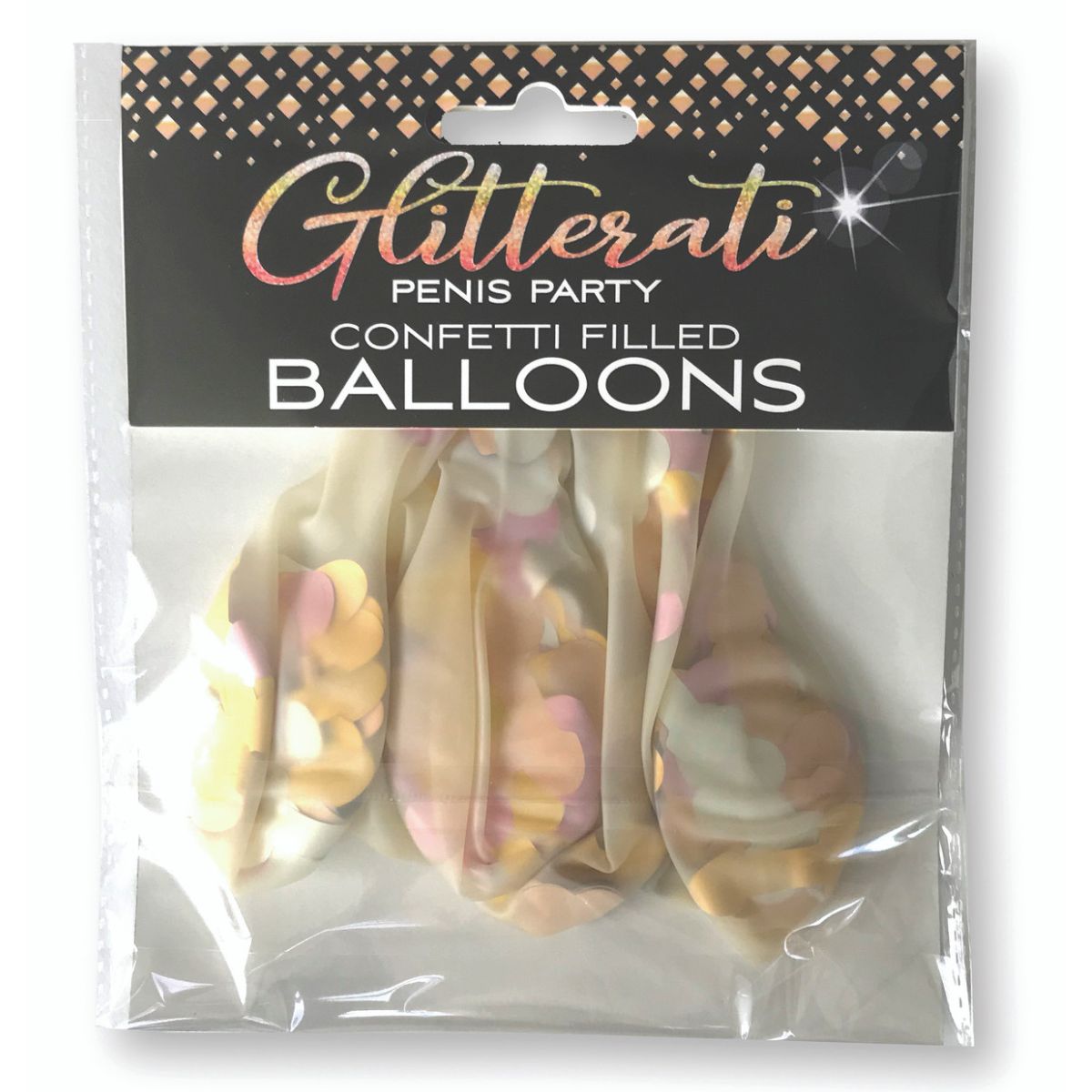 Glitterati Penis Confetti Balloons