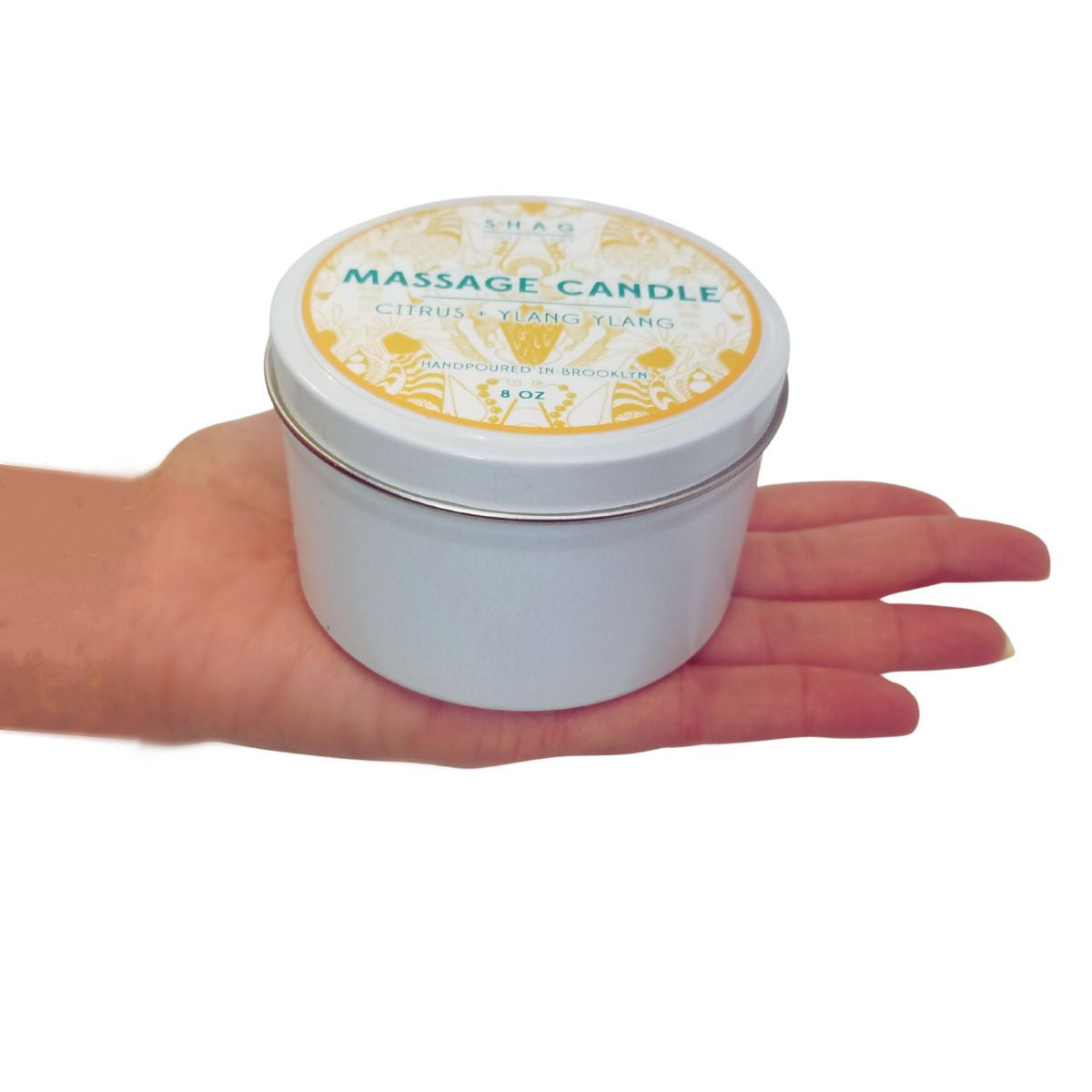 SHAG Massage Candle Citrus & Ylang Ylang 8oz
