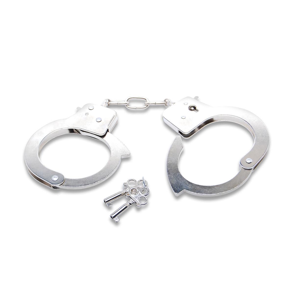 They look and feel like real handcuffs, but they’re easy to get out of… but don’t pull too hard on them, as they are not made for comfort.