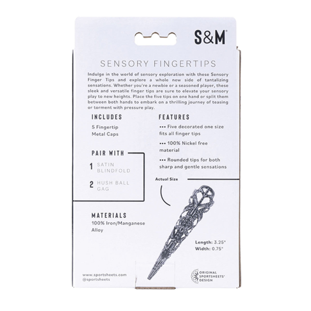 Sex & Mischief Brat Sensory Fingertips Black