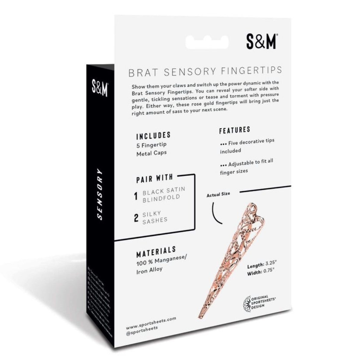 Sex & Mischief Brat Sensory Fingertips Rose Gold